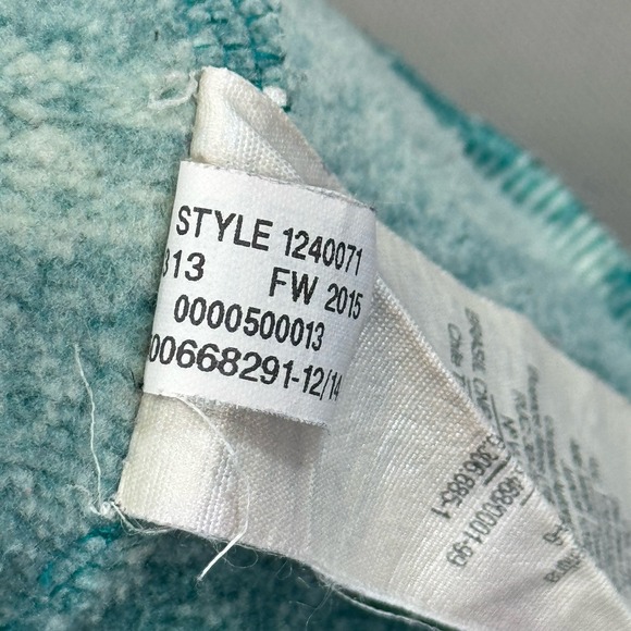 Under Armour Cold Gear Sweatshirt Women's Medium Green Striped Hoodie Full Zip - Picture 10 of 12